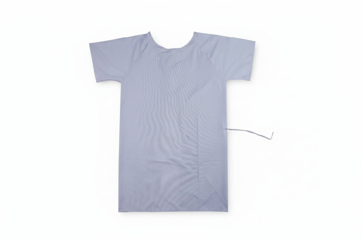 Bata para paciente mil rayas.