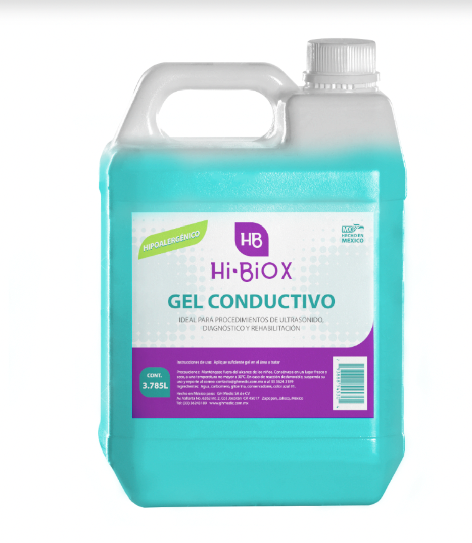 Gel para ultrasonido azul (Galón)