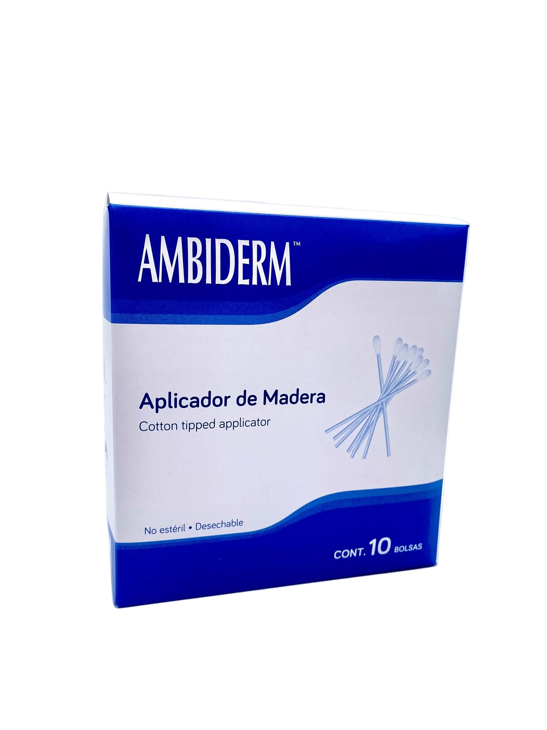 Aplicador con punta de algodón