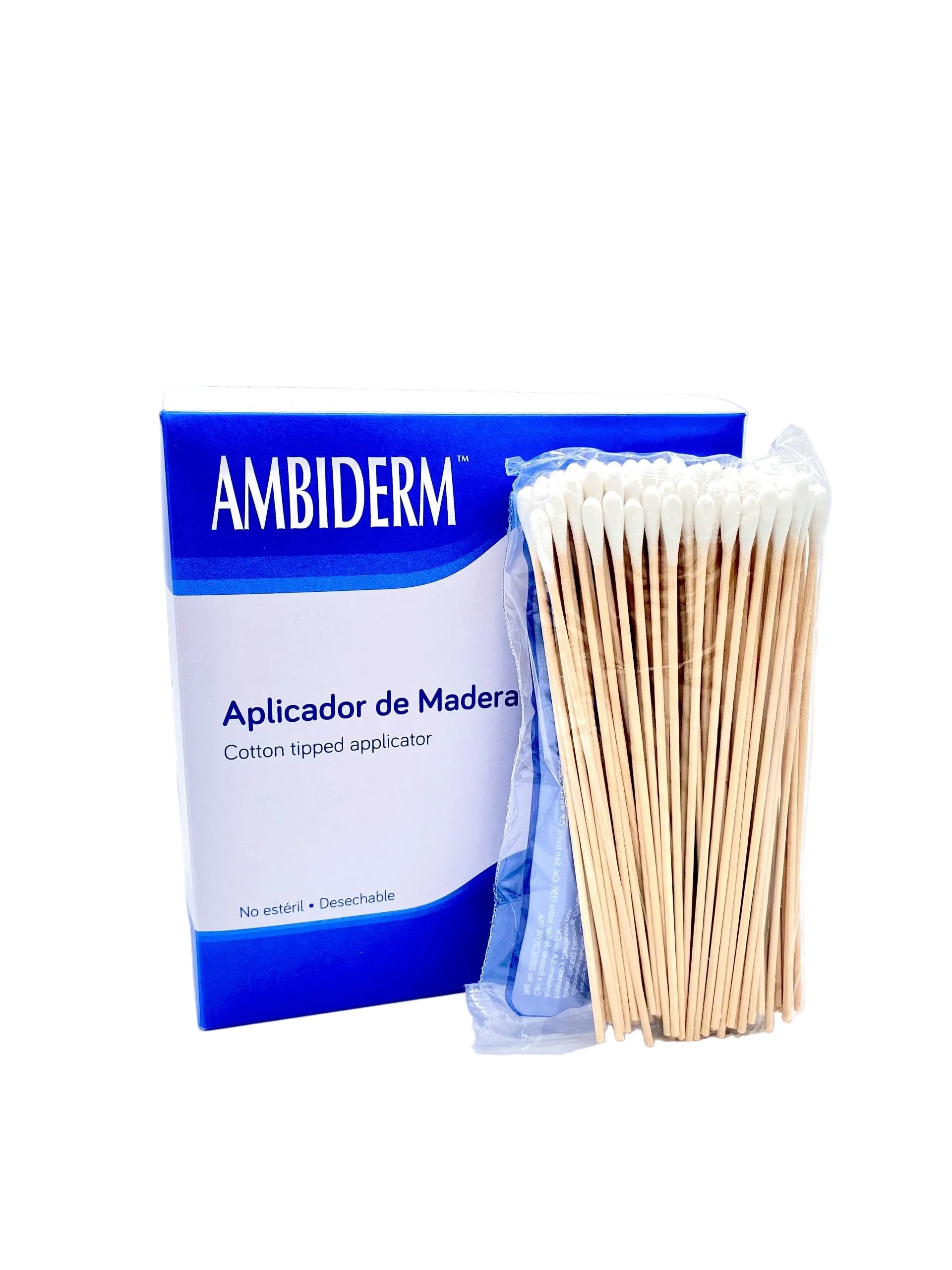 Aplicador con punta de algodón